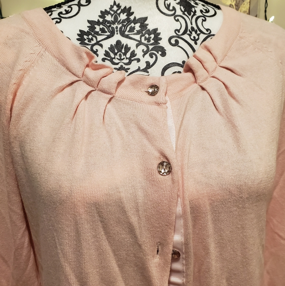 Light pink button down sweater